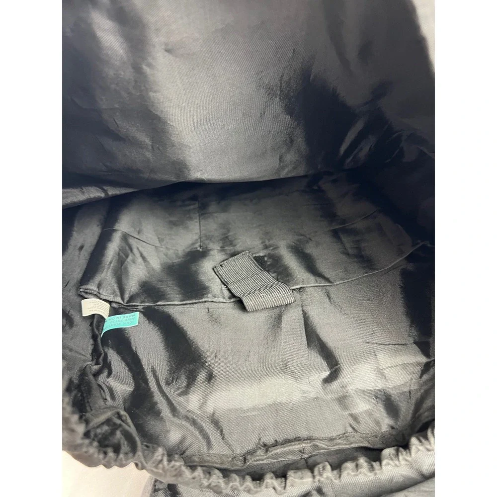 iD Tech Backpack Adult OS Laptop Bag Gray Faux Leather Buckle Straps Good